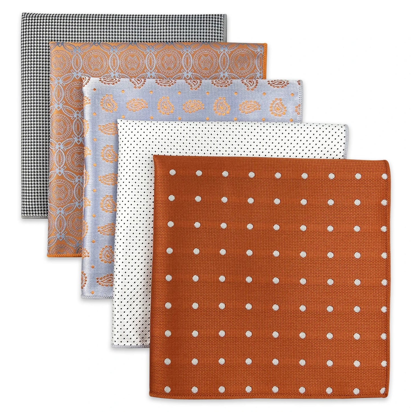 Mens Pocket Squares (Five-piece Set)