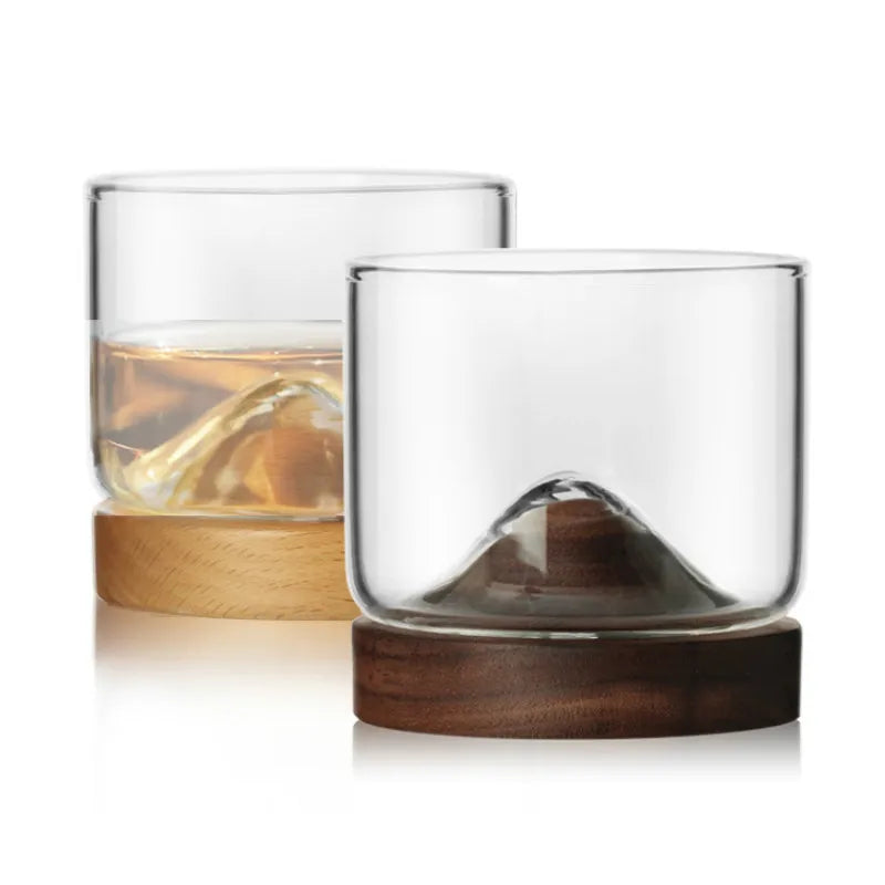 Japanese-style Whisky Glass with Coaster