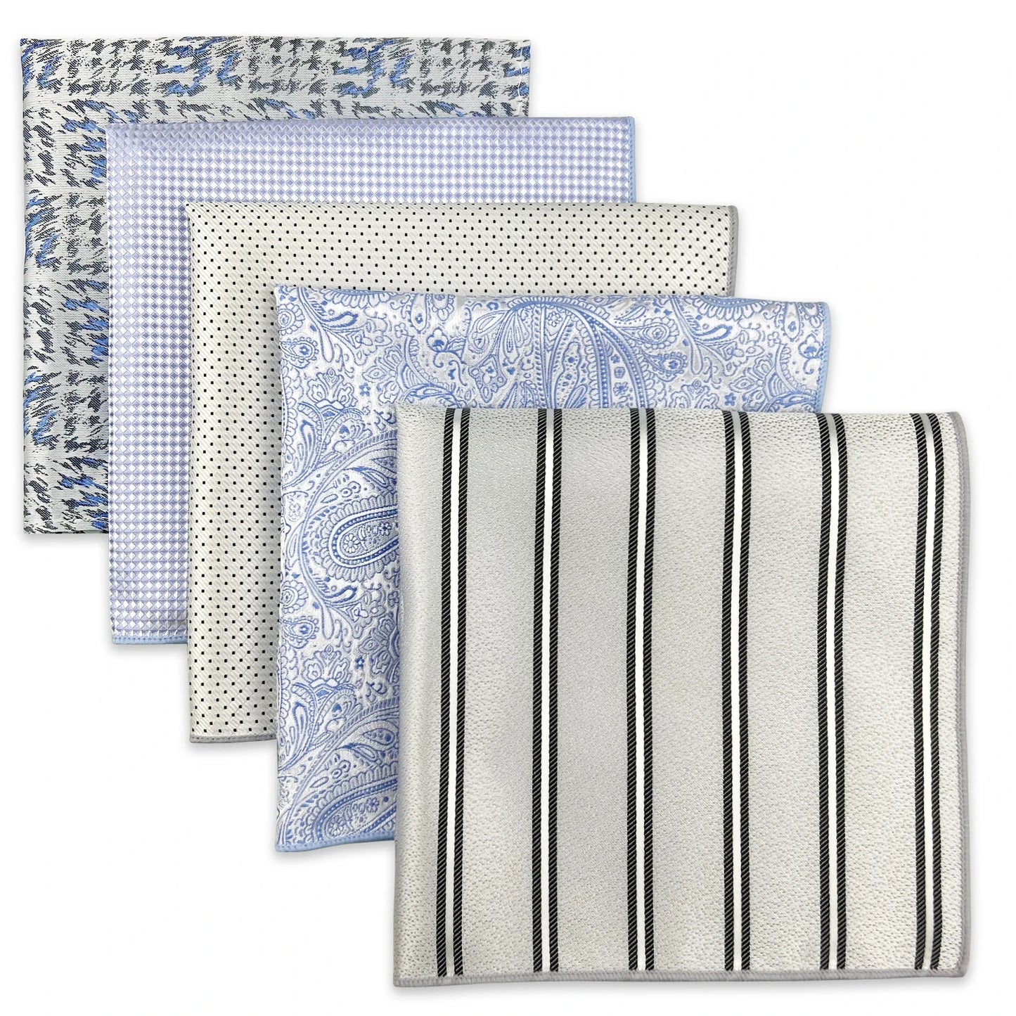 Mens Pocket Squares (Five-piece Set)