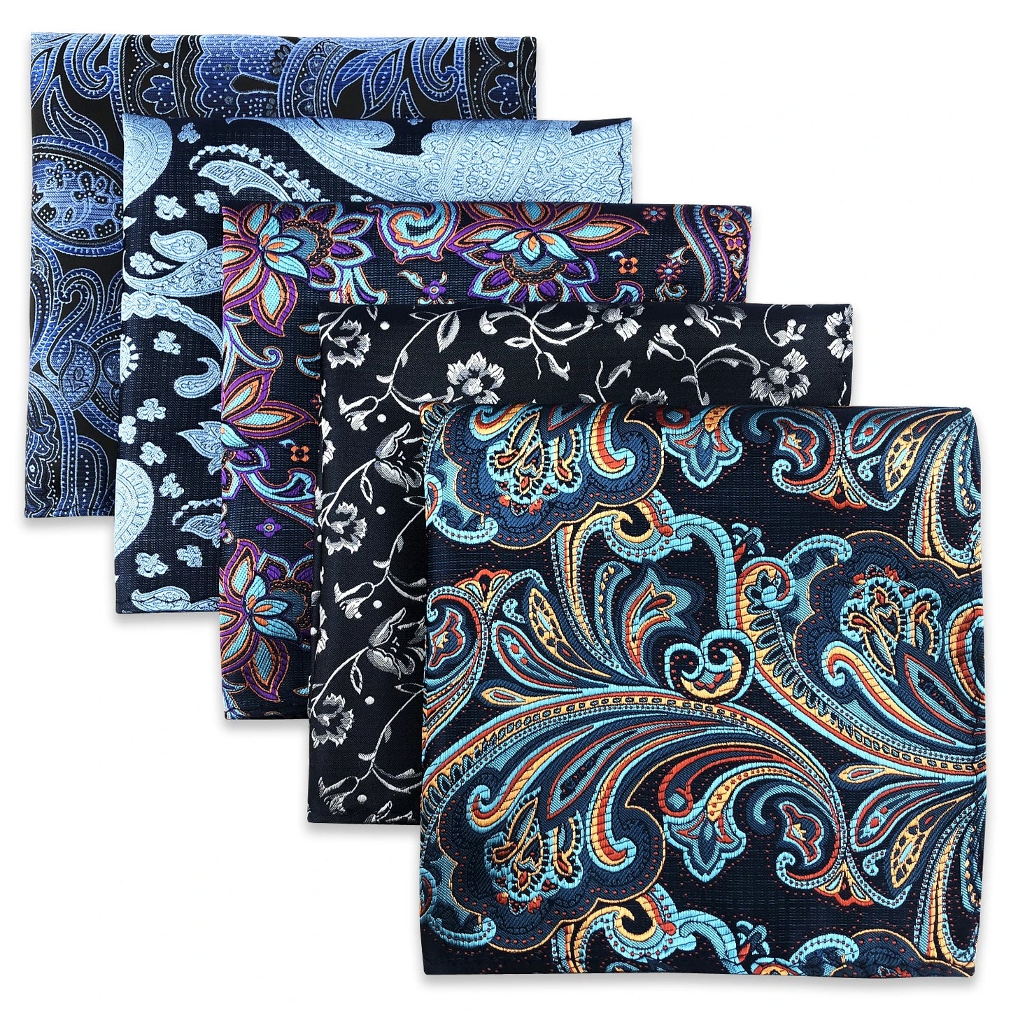 Mens Pocket Squares (Five-piece Set)